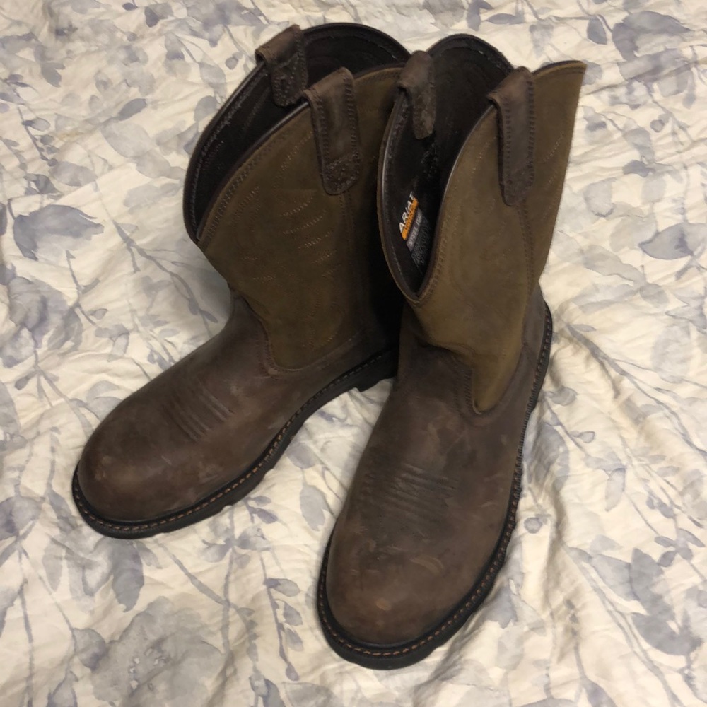 Mens Ariat Work Steel Toe boots 9.5M